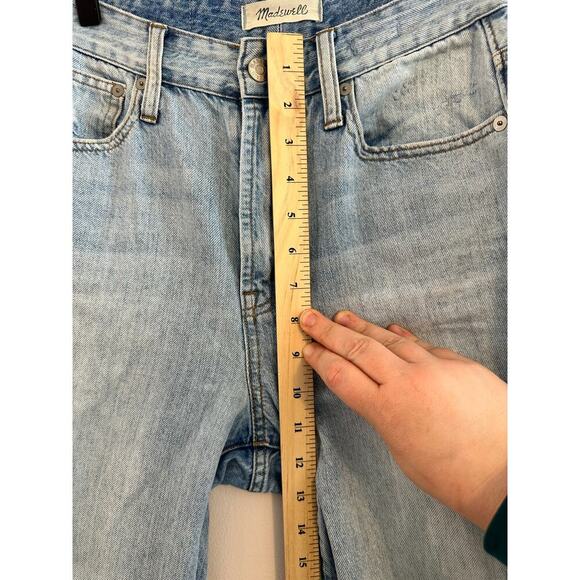 Madewell Lightwash High Rise Curvy Perfect Vintage Straight Leg Jeans Size 25 - Picture 8 of 8